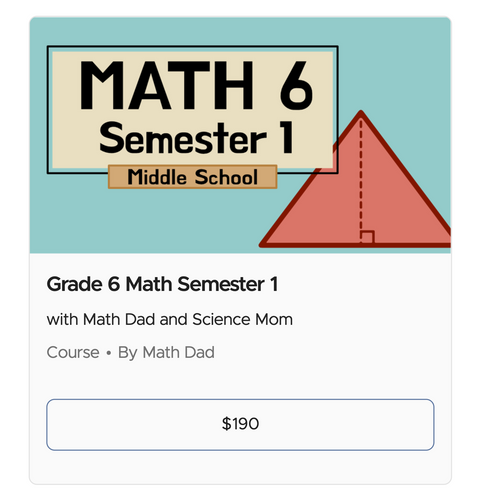 Grade 6 Math with Science Mom Semester 1