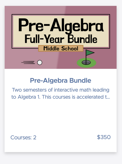 Math Dad Pre-Algebra Bundle