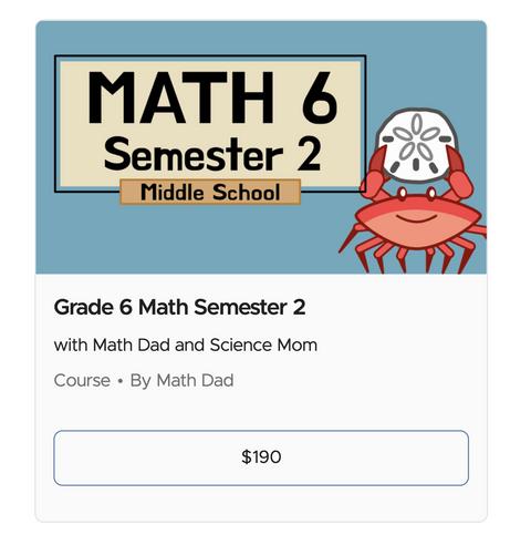 Grade 6 Math with Science Mom Semester 2
