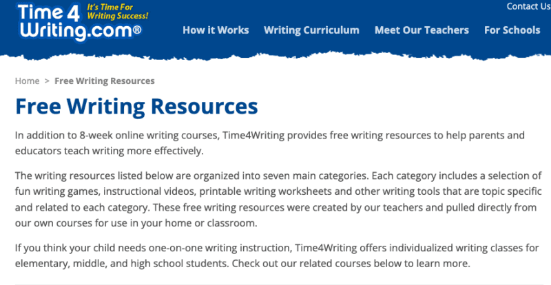 Time4Writing: Comprehensive Learning Overview – Modulo