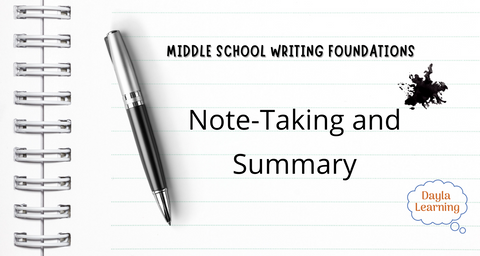 Middle School Writing Foundations