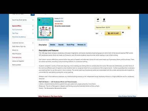 Vocabulary Virtuoso: PSAT-SAT Book 1 (Grades 8-12+)