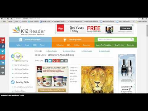 K12Reader Weekly Lists