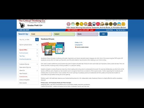 Vocabulary Virtuoso from Critical Thinking Co