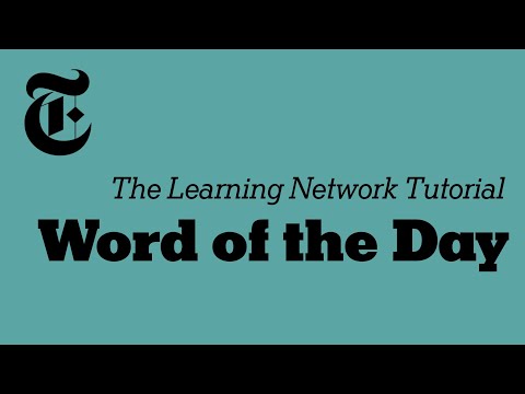 The New York Times Word of the Day